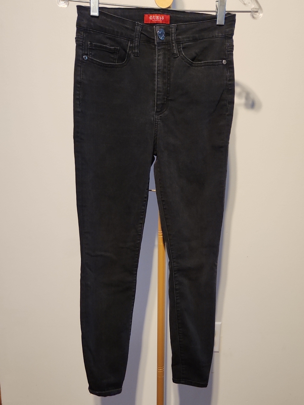 GUESS Black Skinny High-Rise Jeans